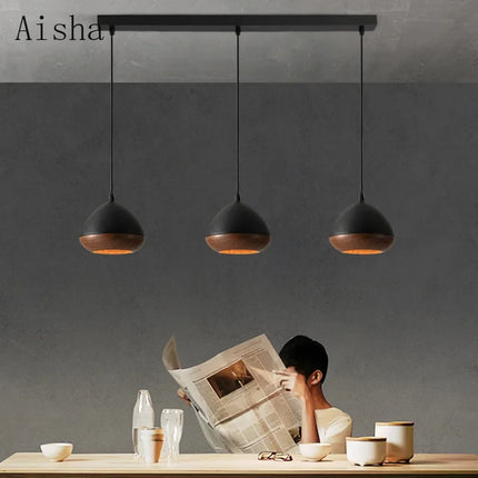 Lustre décoratif en fer style nordique japonais Wabi-Sabi — LZ4T9XQ