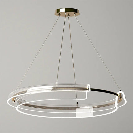 Lustre LED dimmable anneau simple pour maison et hôtel — LZ4T9X