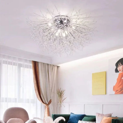 Plafonnier moderne en cristal forme pissenlit style nordique — LZ4X9Q2F