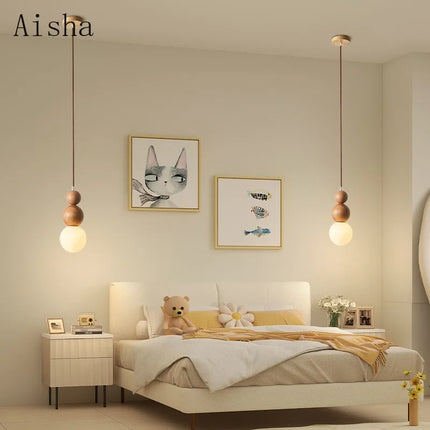 Suspension en bois massif style japonais Wabi Sabi pour intérieur — LZ4XJ9