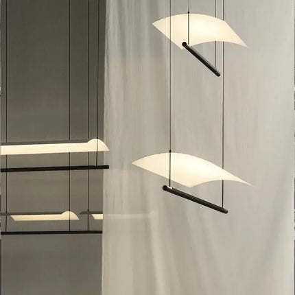 Lustre suspension moderne nordique design long et épuré — LZ4F7XQ