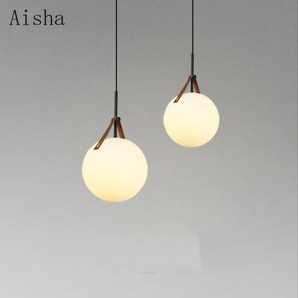 Suspension en verre au design nordique pour intérieur moderne — LZ4X9J