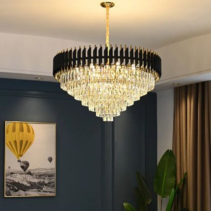 Lustre LED en cristal moderne pour décoration intérieure de luxe — LZ4X9T1P