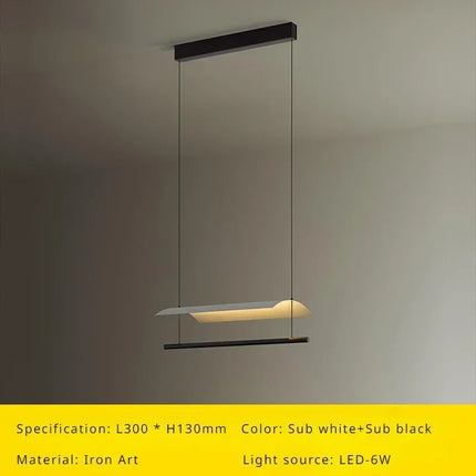 Lustre suspension moderne nordique design long et épuré — LZ4F7XQ