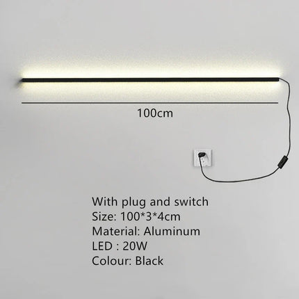 applique murale led cuboïde minimaliste en aluminium avec télécommande gradation
