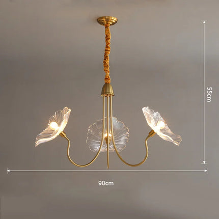 Suspension design nordique moderne à motif floral élégant pour intérieur — LZ4R9T1