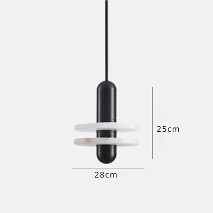 Suspension LED en marbre au design élégant pour intérieur — LZ4X9P2