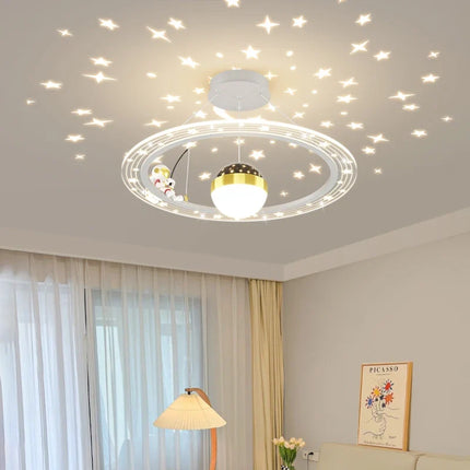 Lustre LED rond à gradation pour chambre d’enfant — LZ4X9T1