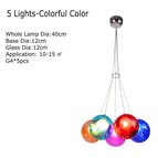 5 lumières colorées / Lumière blanche