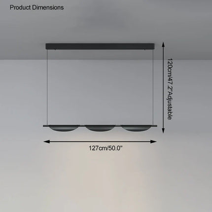 Lustre suspendu moderne à intensité réglable pour éclairage élégant — LZ4H9X