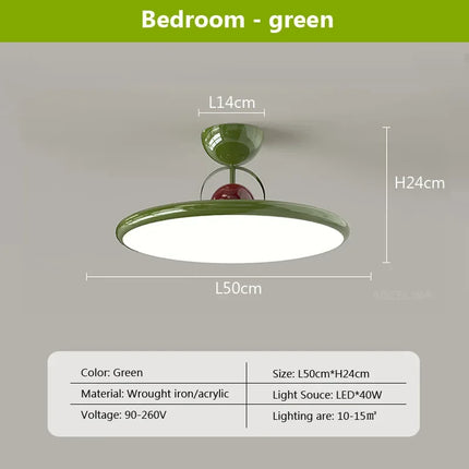 Plafonnier LED nordique en fer style soucoupe volante — LZ4X9JQ