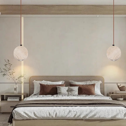 Suspension japonaise en pierre style wabi-sabi pour intérieur — LZ4G7Q2