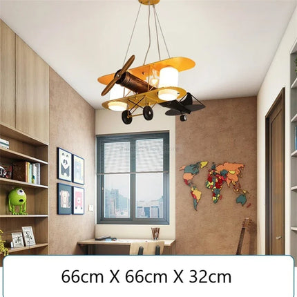 Suspension LED enfant en forme d’avion style nordique moderne — LZ4QX7