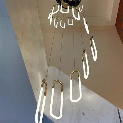 suspension moderne design nordique éclairage led loft élégant