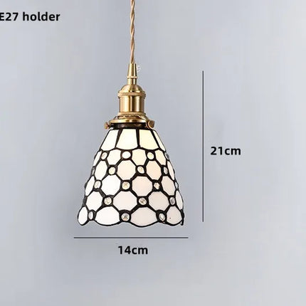 Suspension nordique en verre teinté et cuivre élégant — LZ4X9P