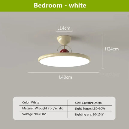 Plafonnier LED nordique en fer style soucoupe volante — LZ4X9JQ