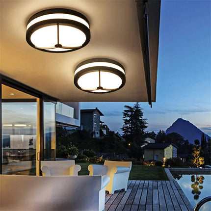 Plafonnier extérieur étanche pour balcon, allée et porche — LZ4XJ9
