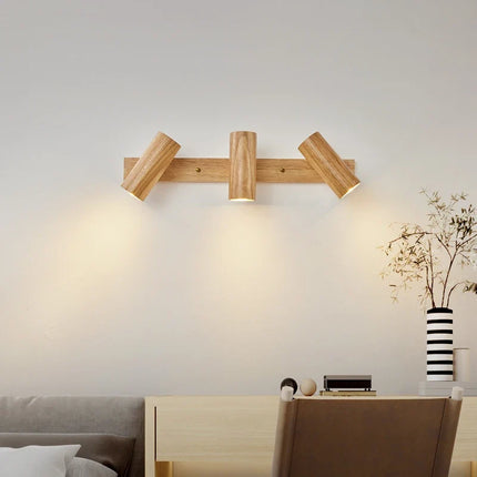 Applique murale en bois au style nordique pour décoration intérieure — LZ4XJ9
