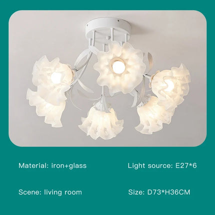 Lustre nordique floral pour décoration intérieure — LZ4X9P2