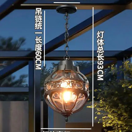 Suspension en verre pour décoration intérieure et extérieure — LZ4X9T2