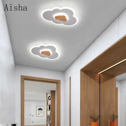 Plafonnier LED forme nuage pour chambre d’enfant style nordique — LZ4X9T2