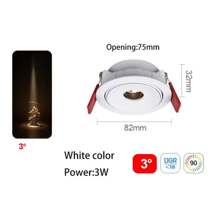 Spot LED ultra fin à faisceau orientable pour éclairage intérieur — LZ4P9XJ