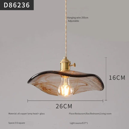 suspension moderne en laiton et verre pour intérieur