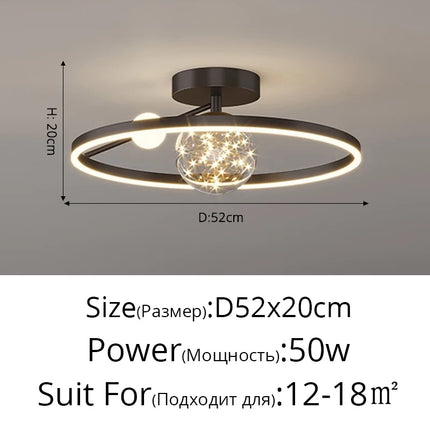 Lustre LED moderne pour éclairage intérieur élégant — LZ4X9P