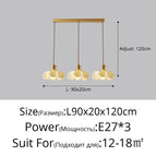 Jaune-3 têtes-90cm / Blanc froid sans télécommande