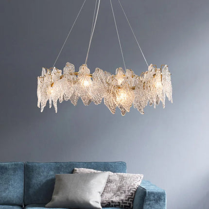 Lustre suspension en cristal lumineux au design moderne élégant — LZ4X9P