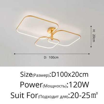 Lustre LED moderne et créatif pour éclairage intérieur de luxe — LZ4X9P