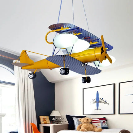 Plafonnier LED design avion pour chambre d’enfant moderne — LZ4X9B2