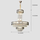 D120cm Gris fumé / Lumière neutre / CHINE
