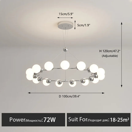 Lustre suspension décoratif moderne pour intérieur — LZ4X7Q