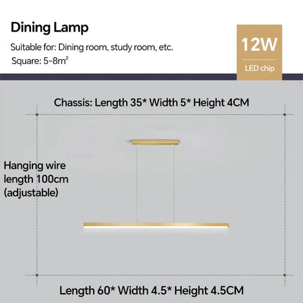 Lustre suspension moderne pour décoration intérieure lumineuse — LZ4X9T2