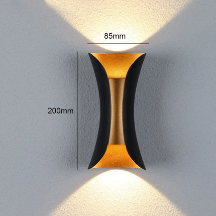 Applique murale LED étanche en aluminium pour extérieur moderne — LZ4X9P2