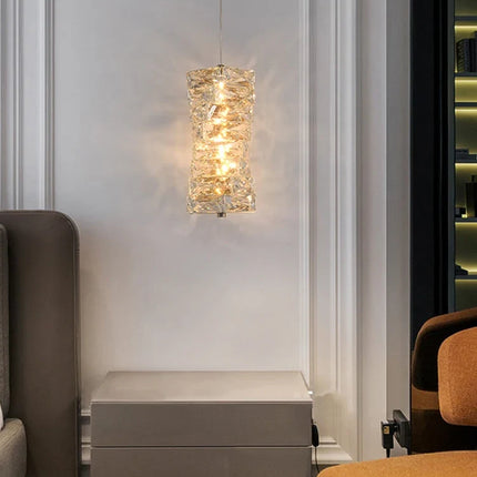Lustre léger en cristal pour intérieur contemporain élégant — LZ4X9P2