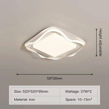plafonnier led moderne design simple avec télécommande