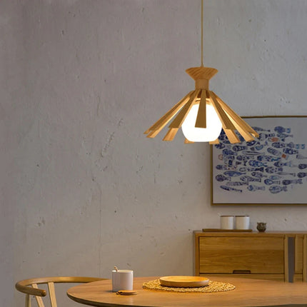 Suspension nordique en bois avec LED pour décoration intérieure 2024 — LZ4X9P2