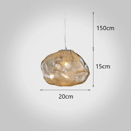 Suspension en verre soufflé style nuage pour restaurant — LZ4X9T2
