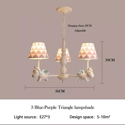 Lustre LED rotatif pour enfant style nordique romantique et chaleureux — LZ4X9P