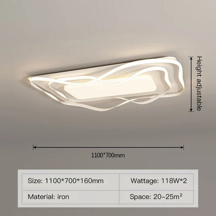 plafonnier led moderne design simple avec télécommande