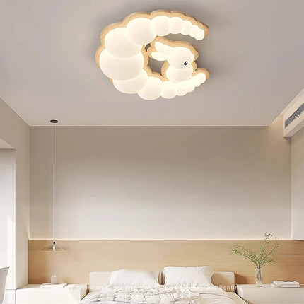 Lustre LED intelligent avec télécommande pour décoration moderne — LZ4X9P