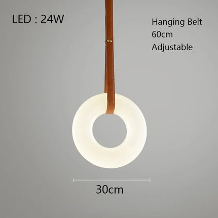 Lustre LED minimaliste en cuivre et marbre naturel — LZ4X9Q2