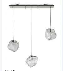 Suspension LED en cristal transparent pour salle à manger — LZ4P9XQ