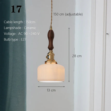 Suspension japonaise traditionnelle en céramique style nordique — LZ4G7T9
