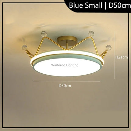 Suspension LED moderne forme couronne pour enfants Winfordo — LZ4X9P