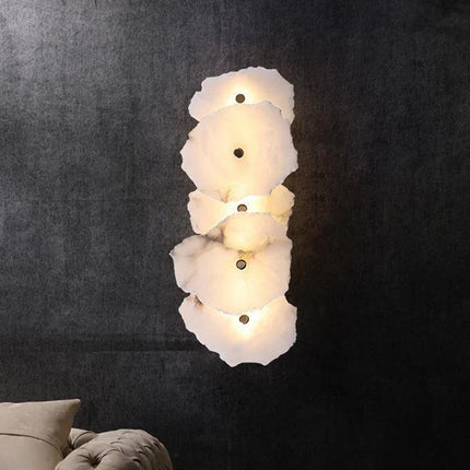Applique murale LED design feuilles marbre pour hôtel de luxe — LZ4XJ9