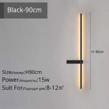 Applique murale LED en aluminium au design minimaliste pour intérieur — LZ4X9T2