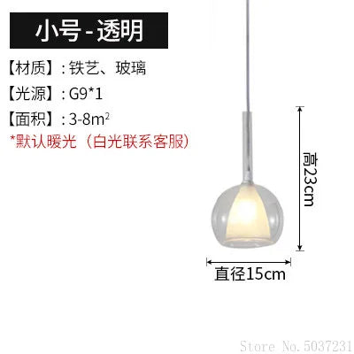 Suspension nordique en verre au design simple et moderne — LZ4X9P